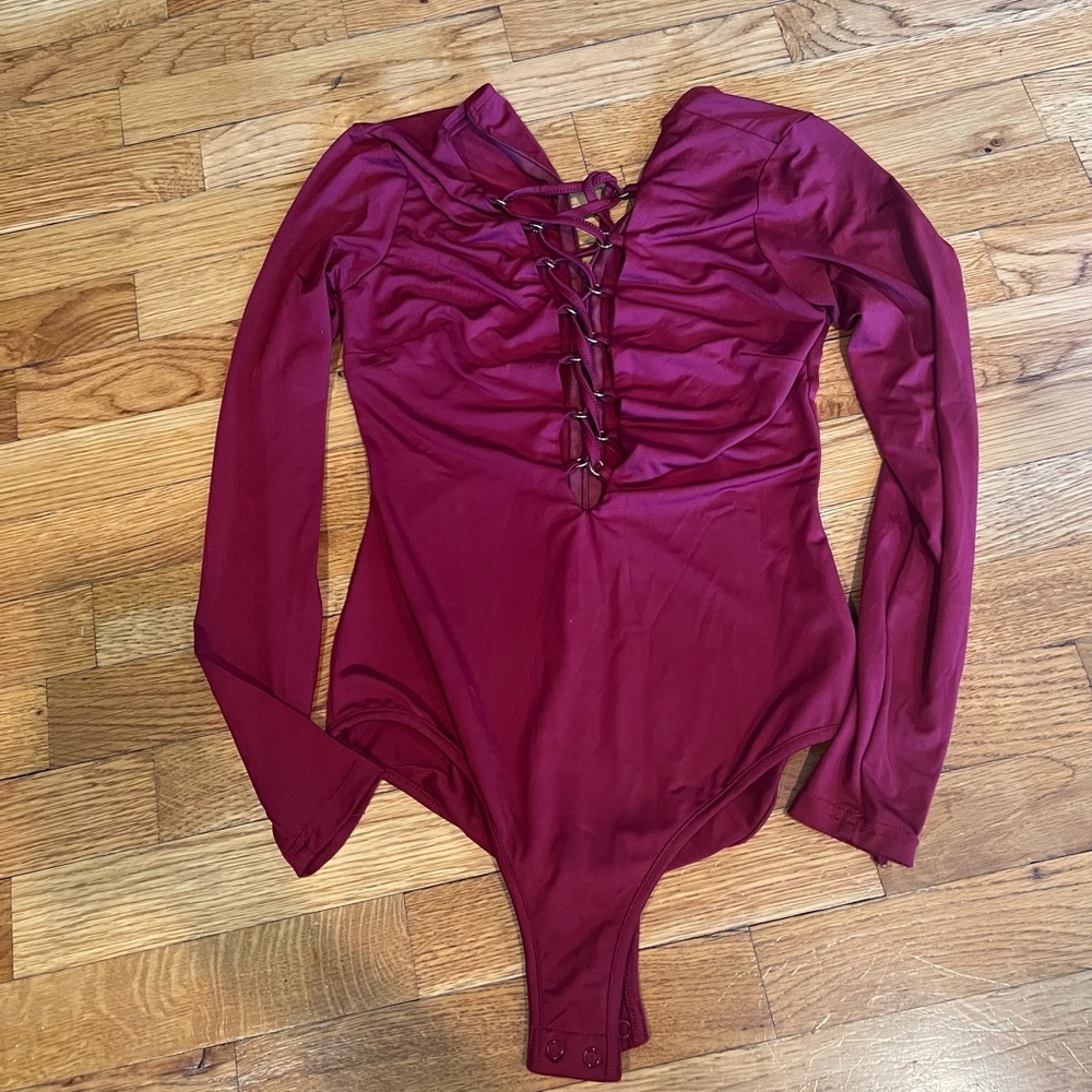 Carmar Lace Up Bodysuit